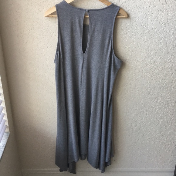 Torrid Grey Jersey Handkerchief Trapeze Dress - Picture 5 of 5